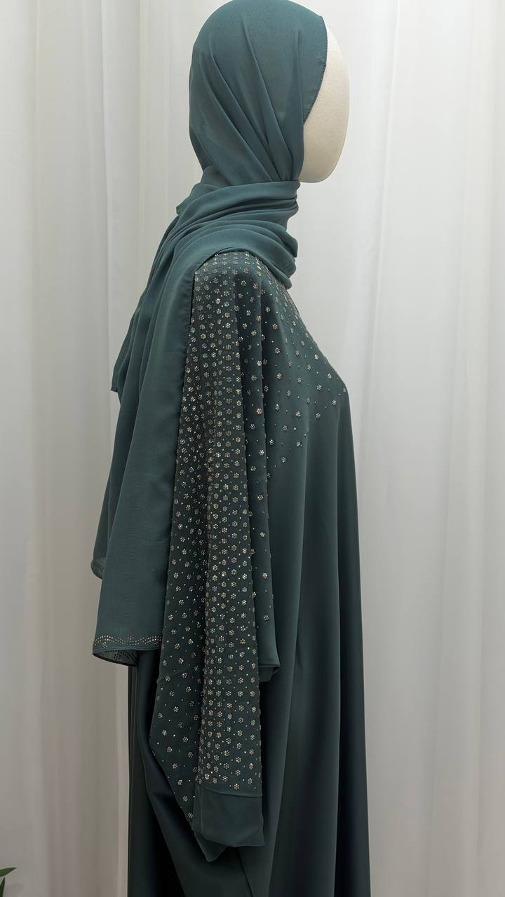 Serene Wings Abaya – Dual Tone