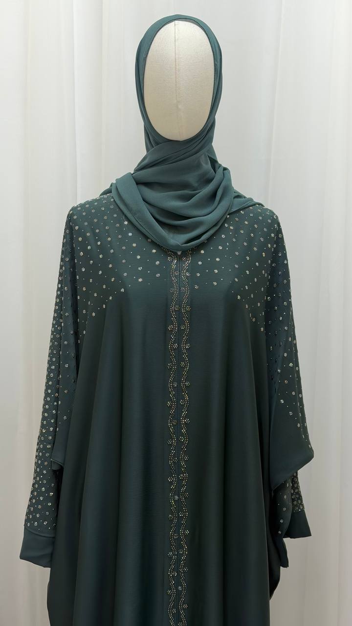 Serene Wings Abaya – Dual Tone