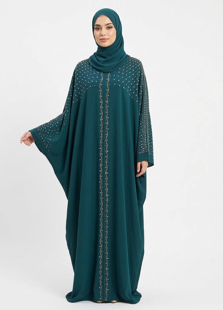 Serene Wings Abaya – Dual Tone