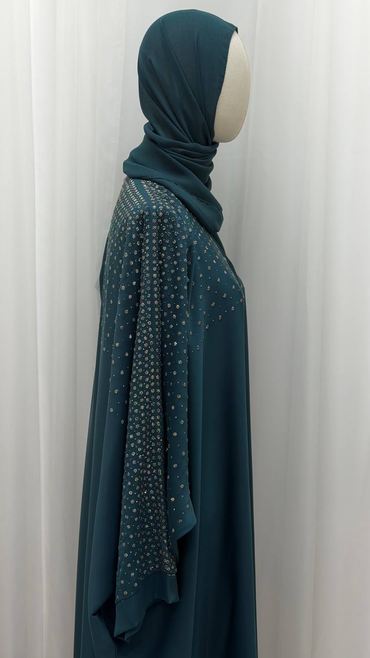 Serene Wings Abaya – Dual Tone