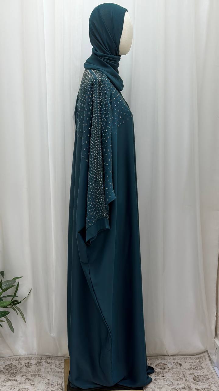 Serene Wings Abaya – Dual Tone