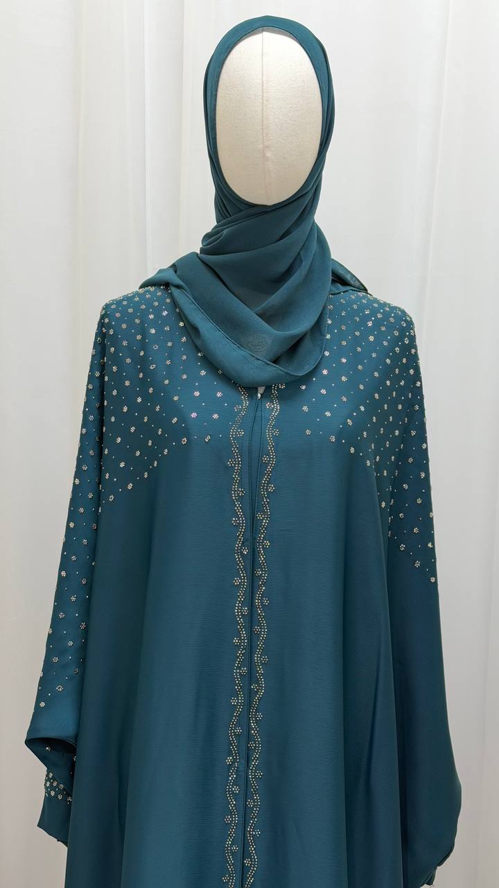 Serene Wings Abaya – Dual Tone