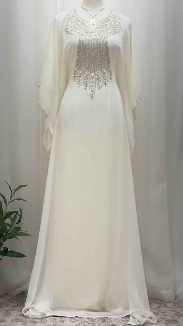 Celeste Hand-Beaded Butterfly Kaftan