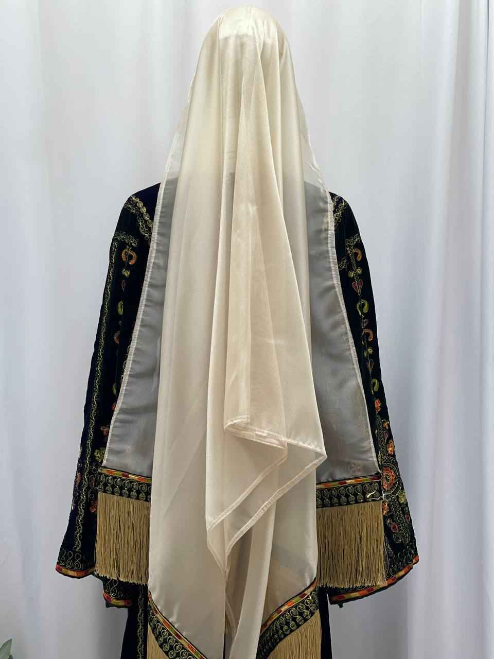 Emerald Heritage Organza Shawl-Khirka.