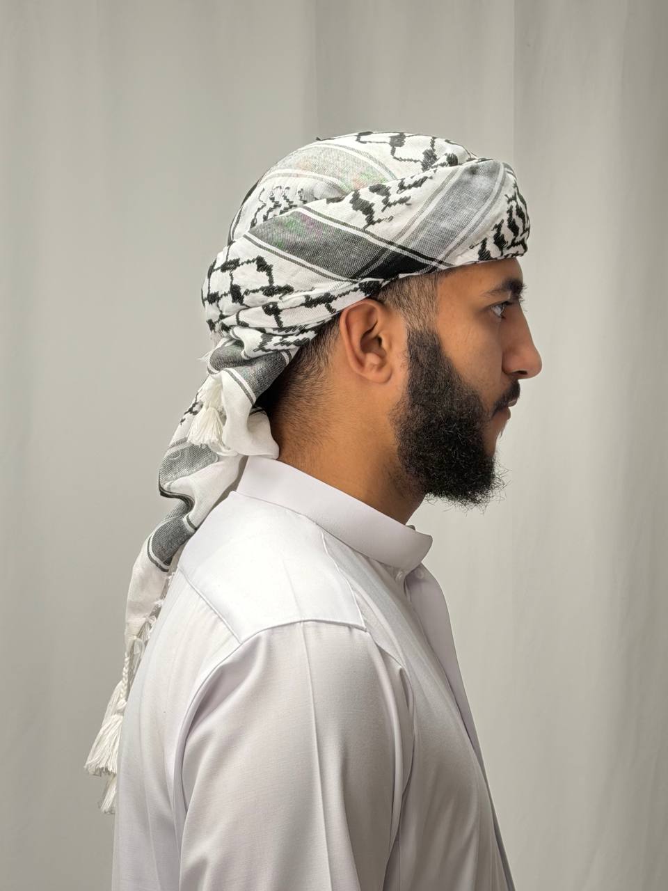 Palestinian Keffiyeh Head Wrap (Modern Style)