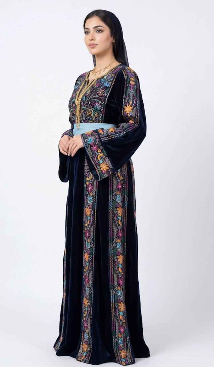 Velvet Heritage Embroidered Thobe
