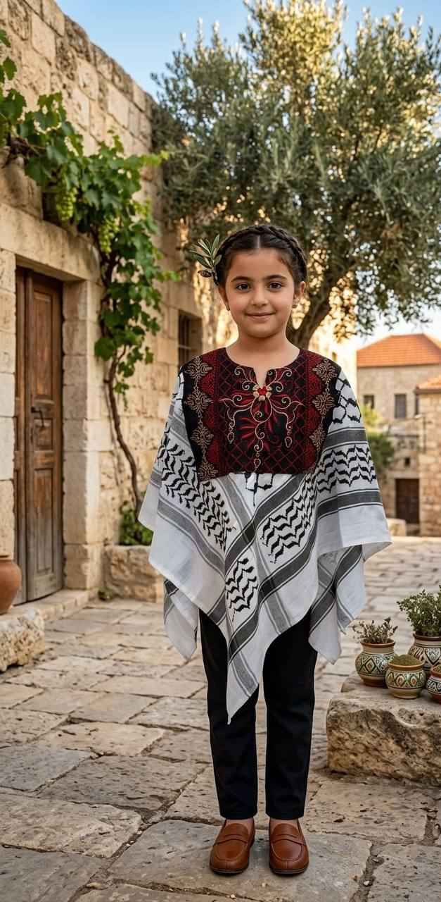 Dalia Heritage Keffiyeh Cape
