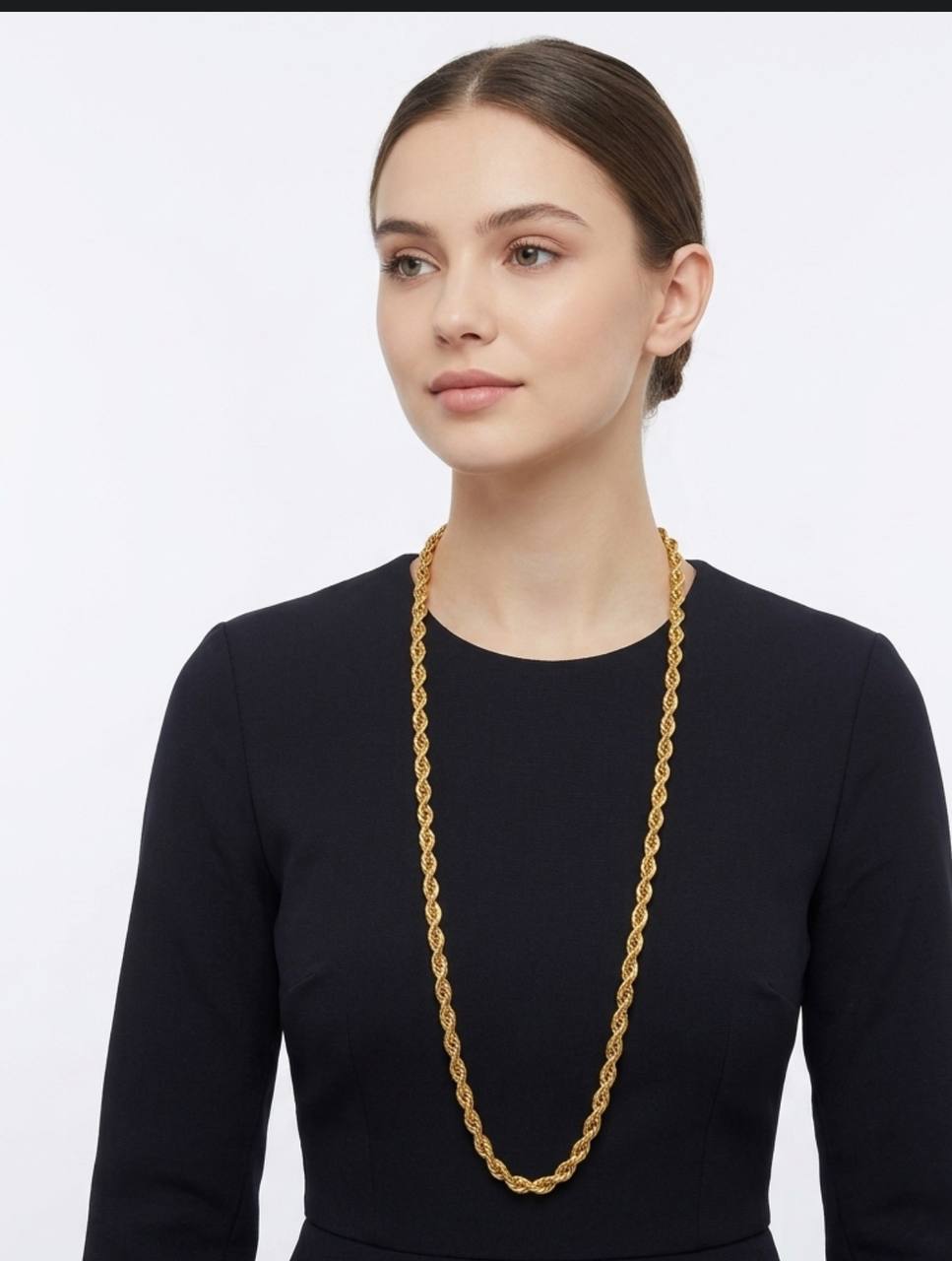Golden Rope Chain Necklace