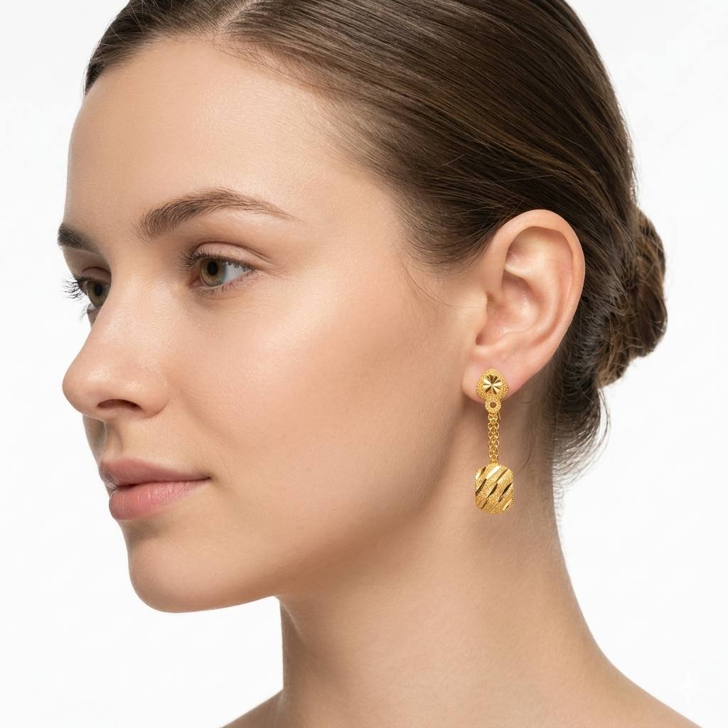Golden Heritage Drop Earrings