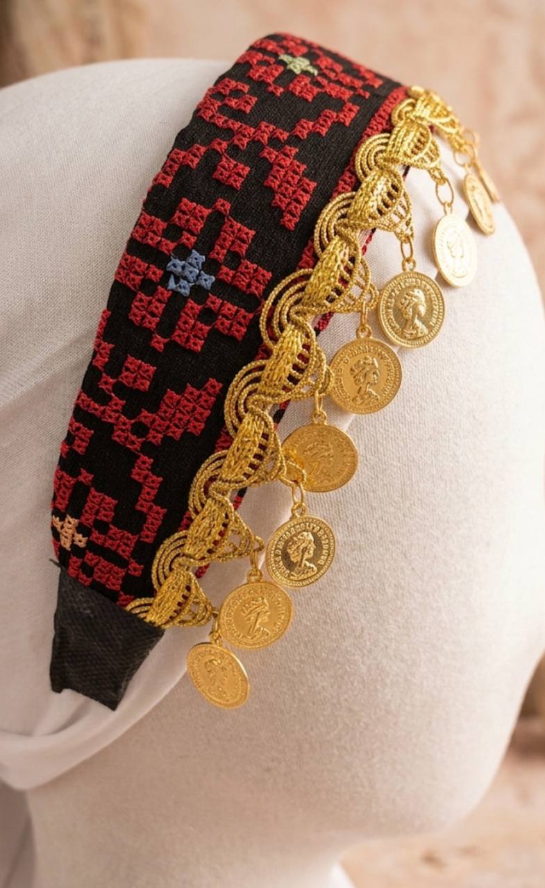 Heritage Coin Embroidered Headband ✨