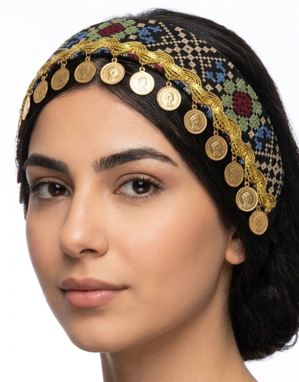 Heritage Coin Embroidered Headband ✨