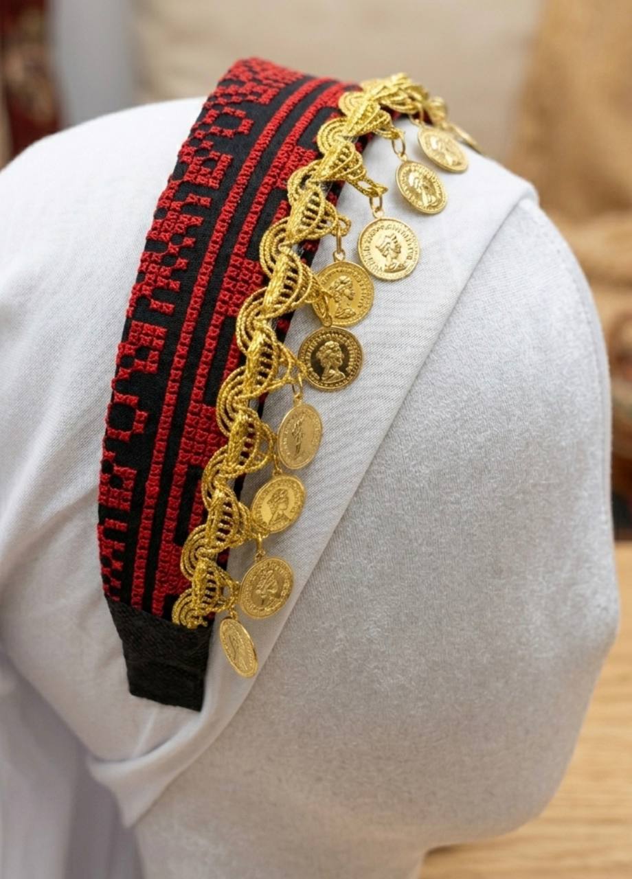 Heritage Coin Embroidered Headband ✨