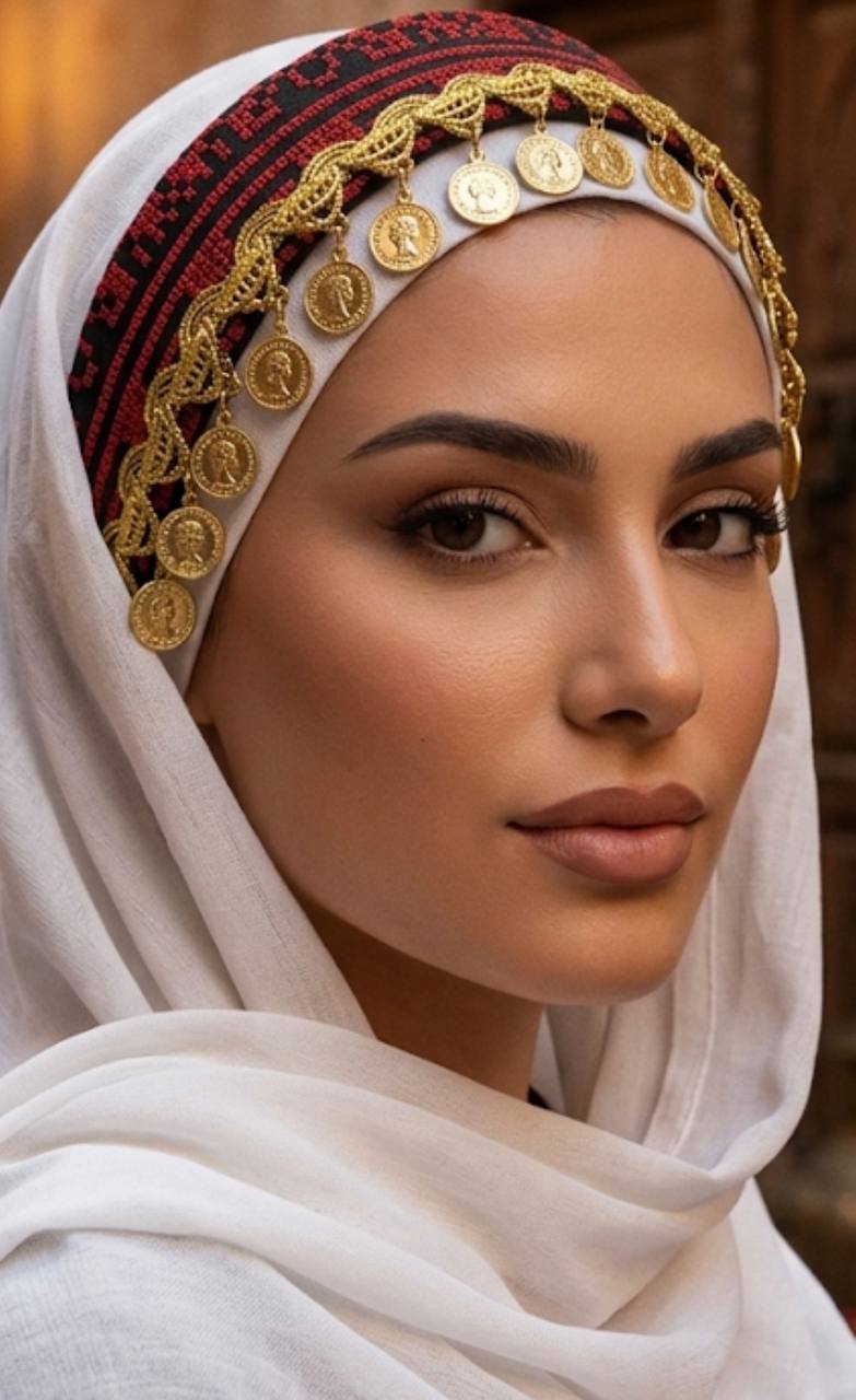 Heritage Coin Embroidered Headband ✨