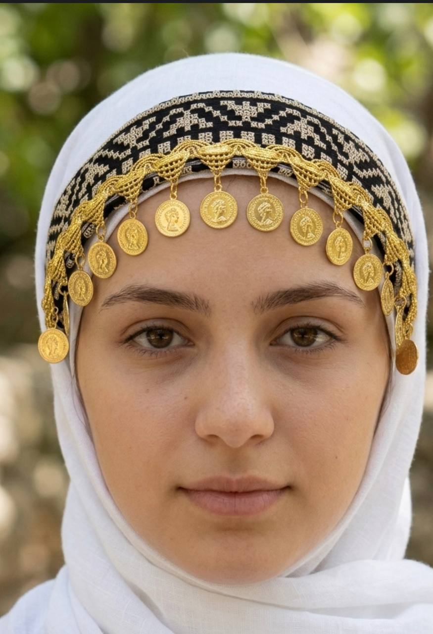 Heritage Coin Embroidered Headband ✨