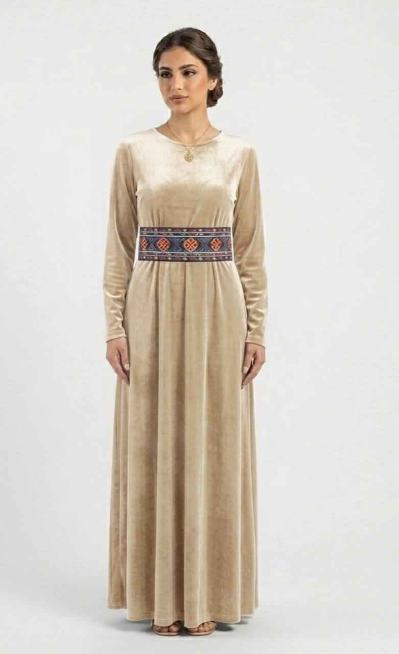 Heritage Embroidered Waist Belt - Palestinian Elegance