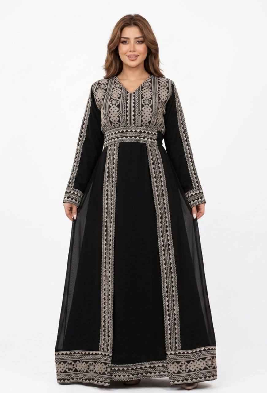 Razan Heritage Layered Abaya