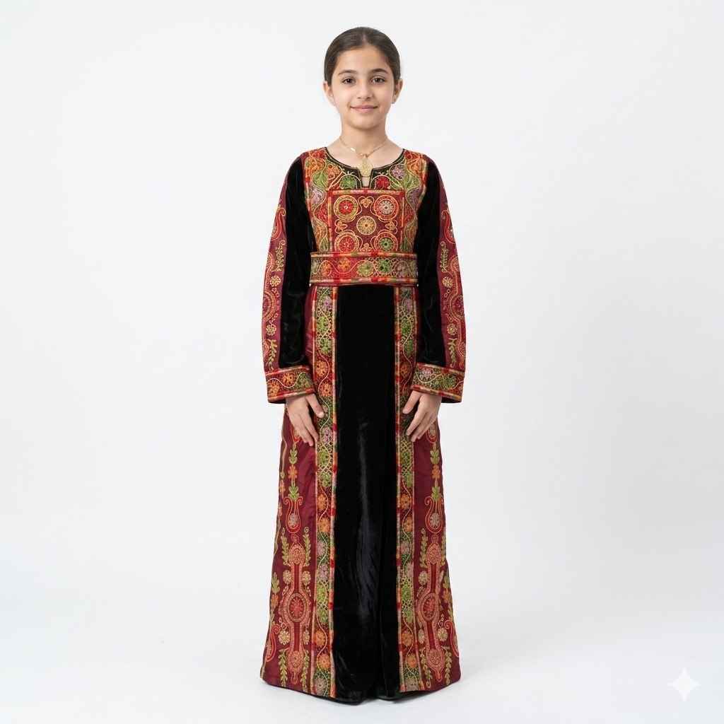 Andaleeb Heritage Kids’ Velvet Thobe