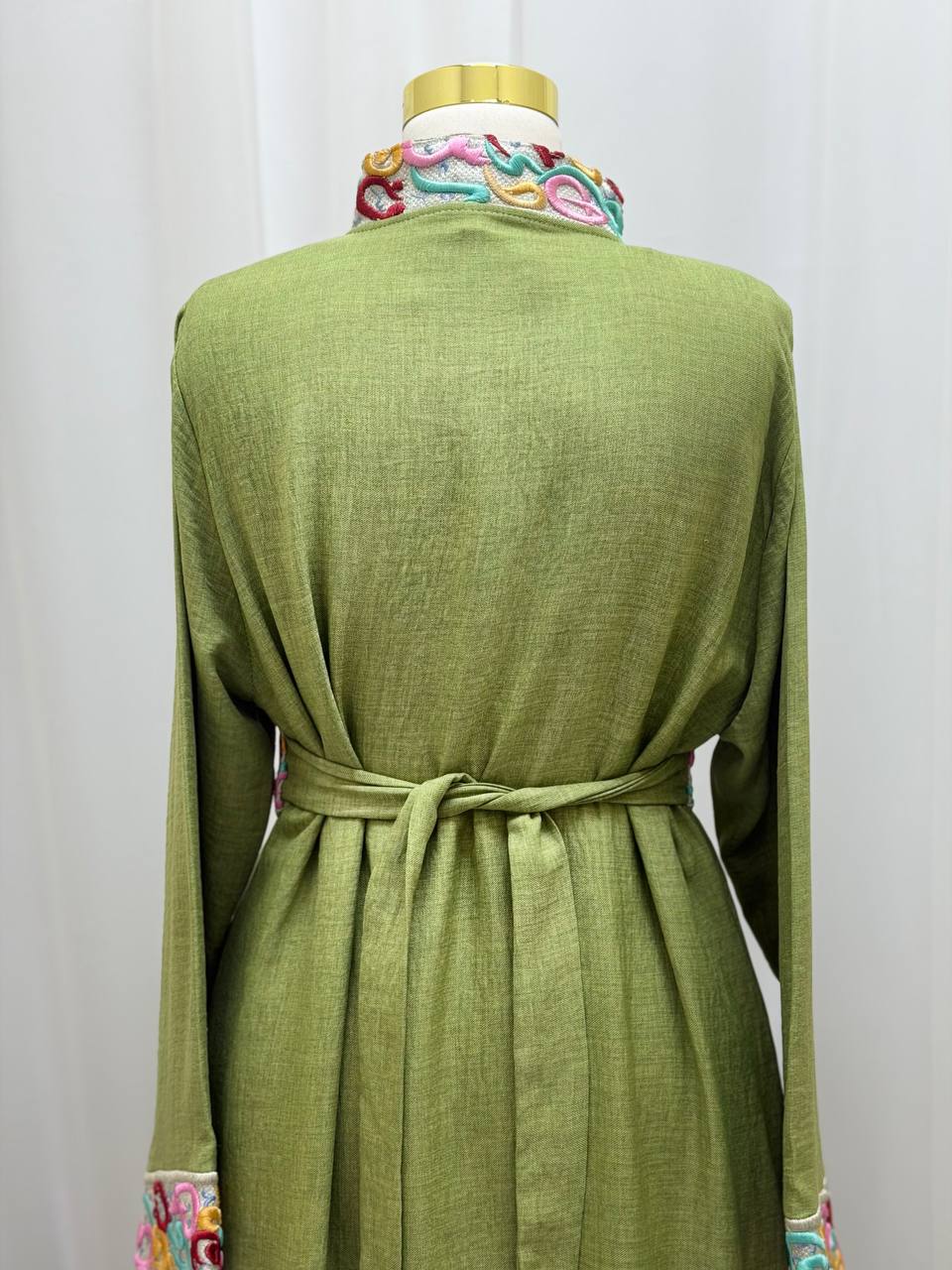 Arabic Whisper Linen Abaya Set