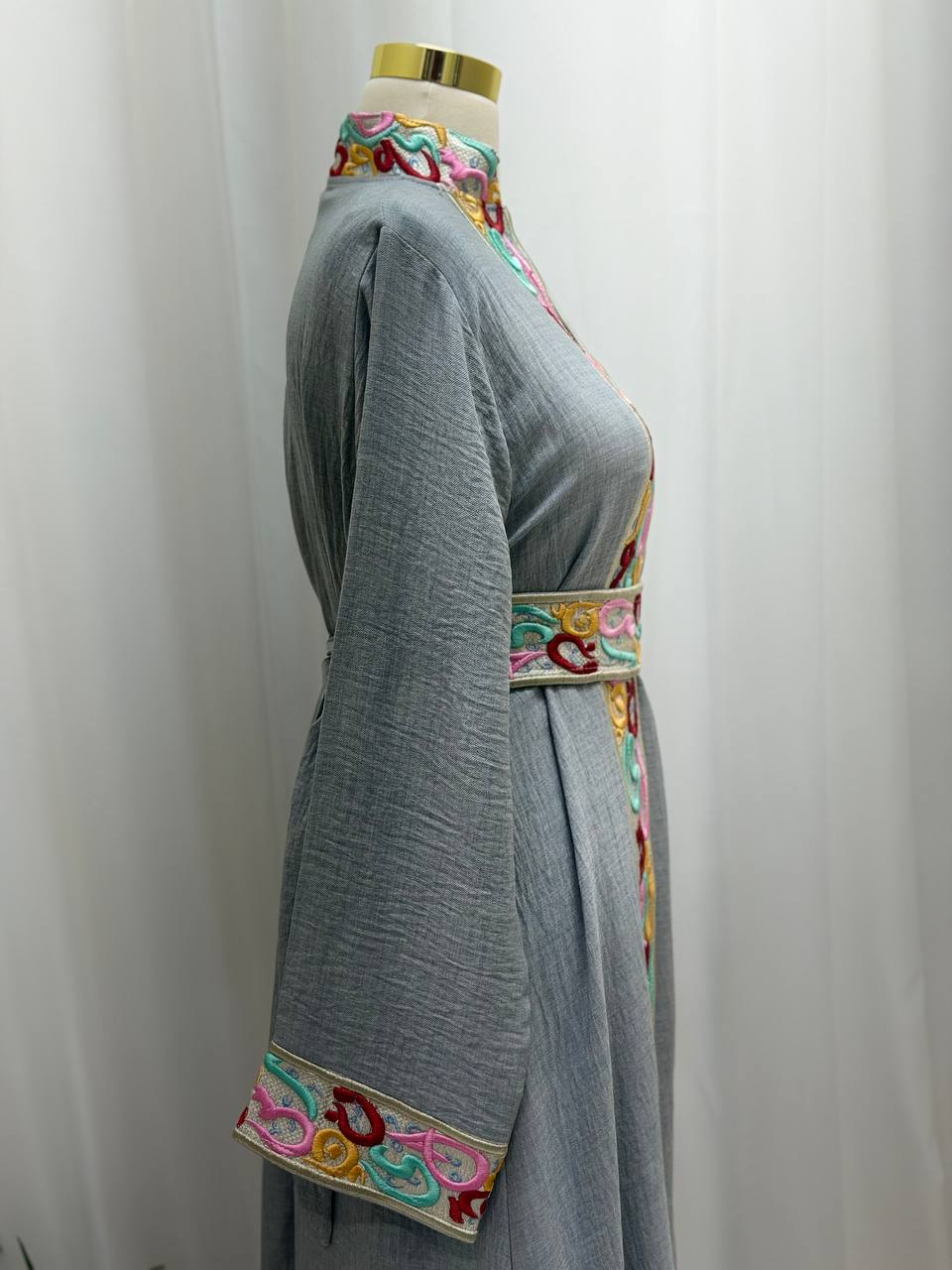 Arabic Whisper Linen Abaya Set