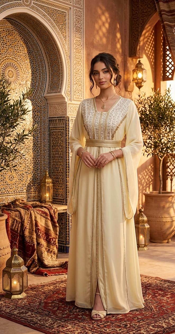 Golden Whisper Caftan