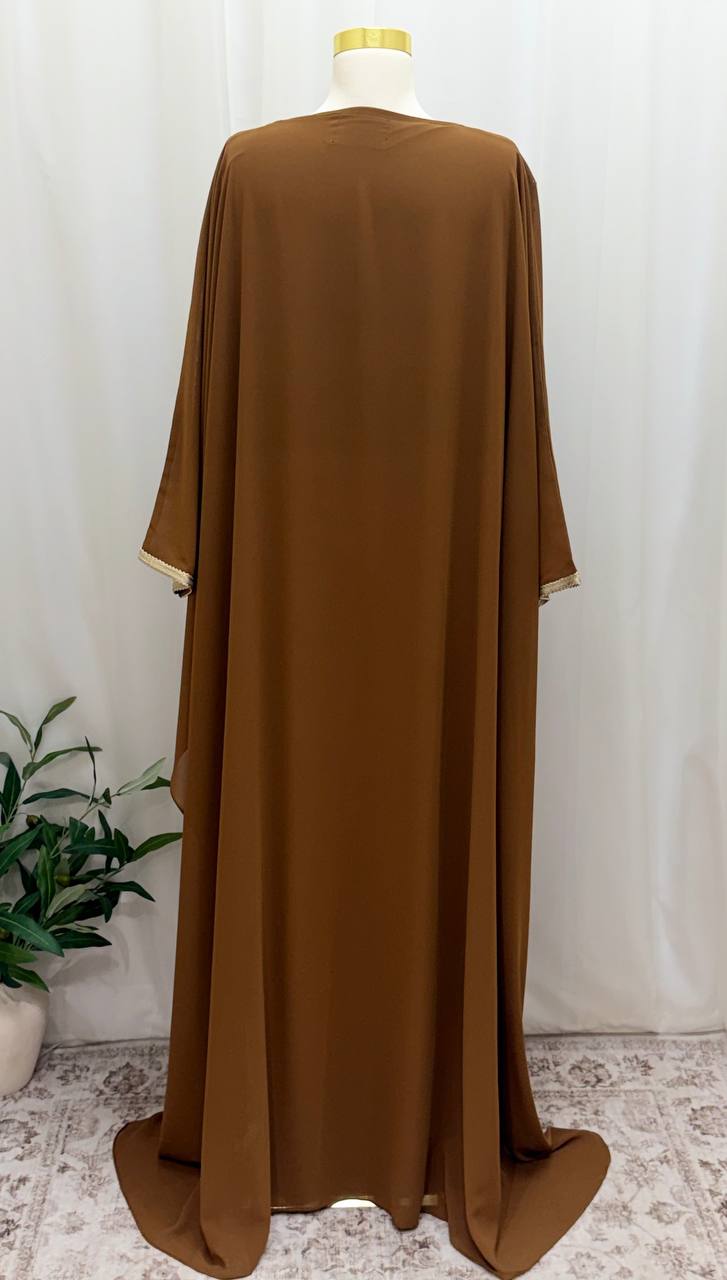 Sultana Caramel Butterfly Caftan