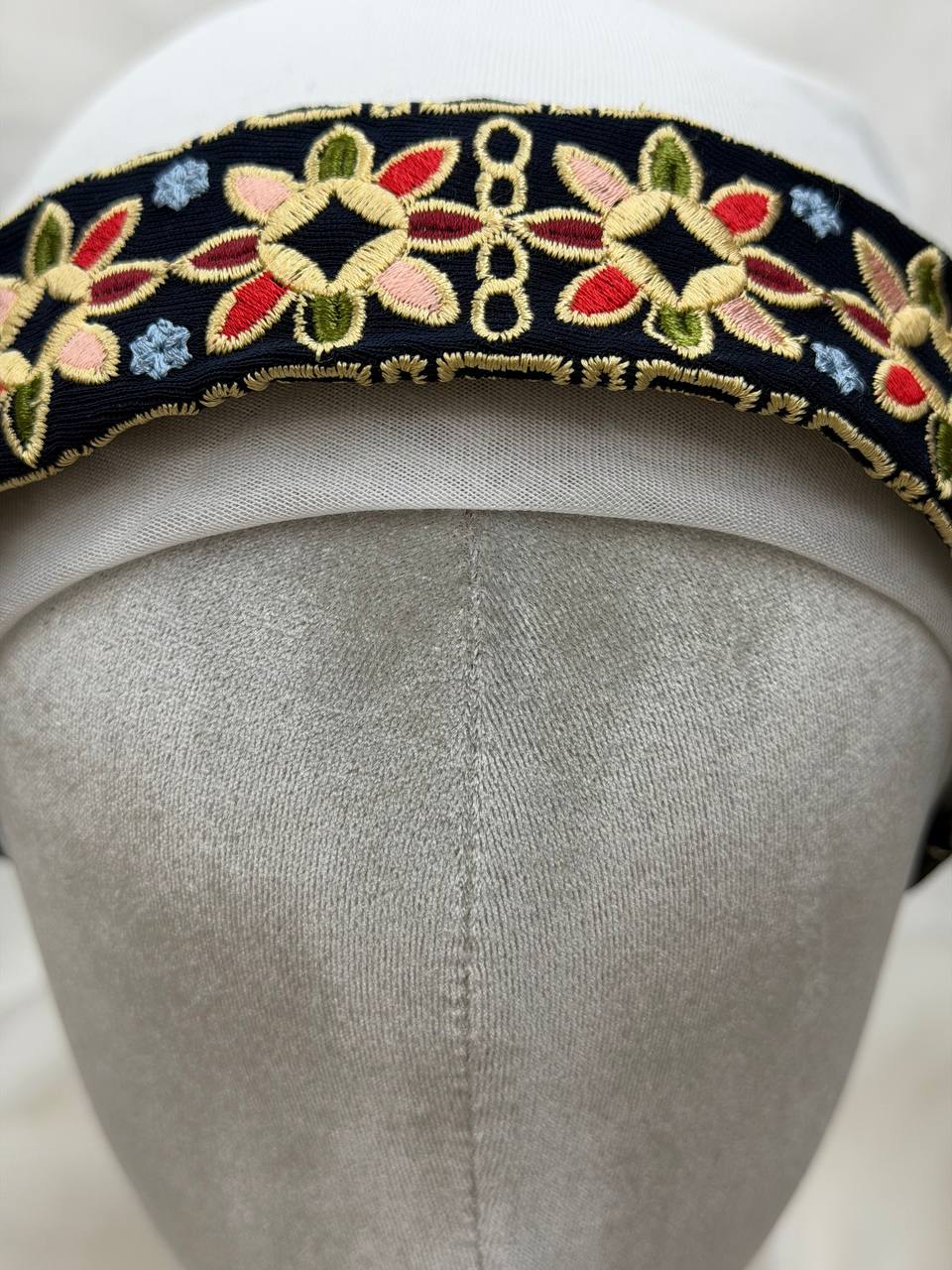 Heritage Bloom Embroidered Headband