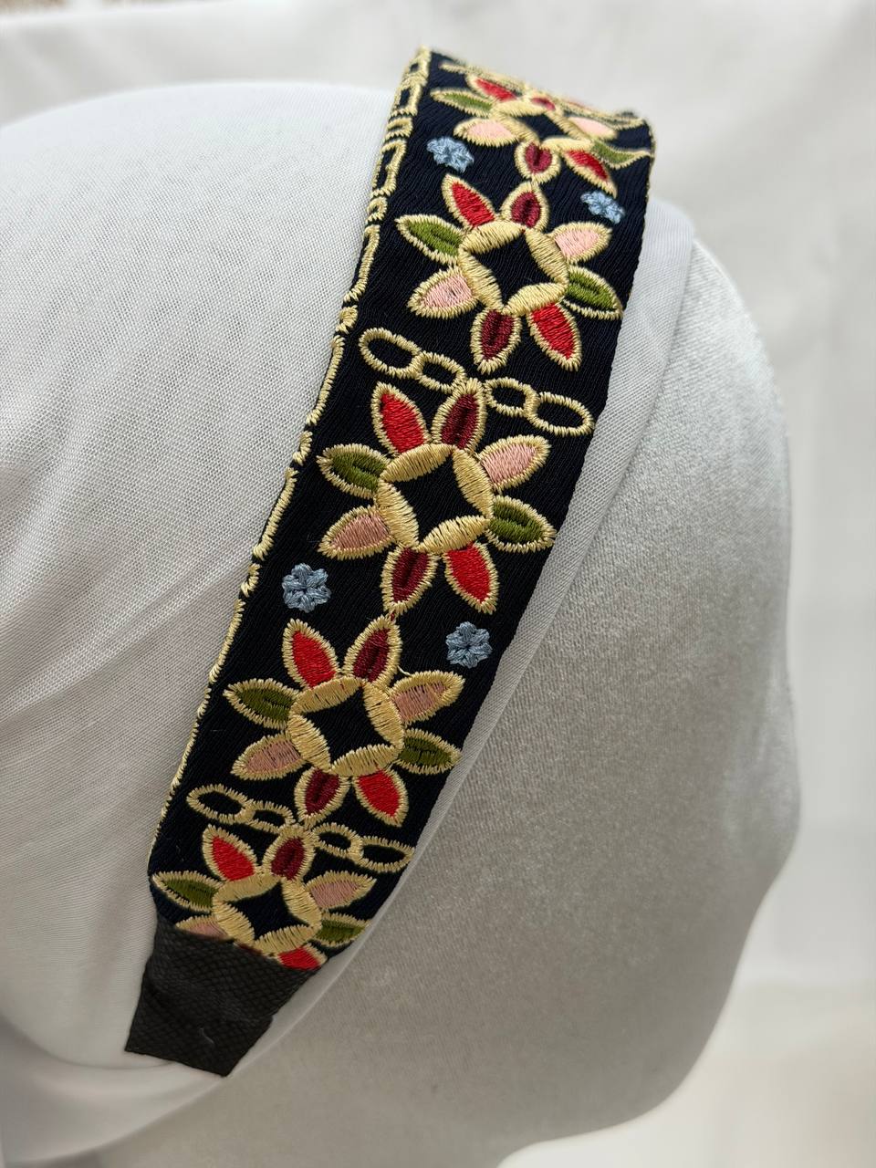 Heritage Bloom Embroidered Headband