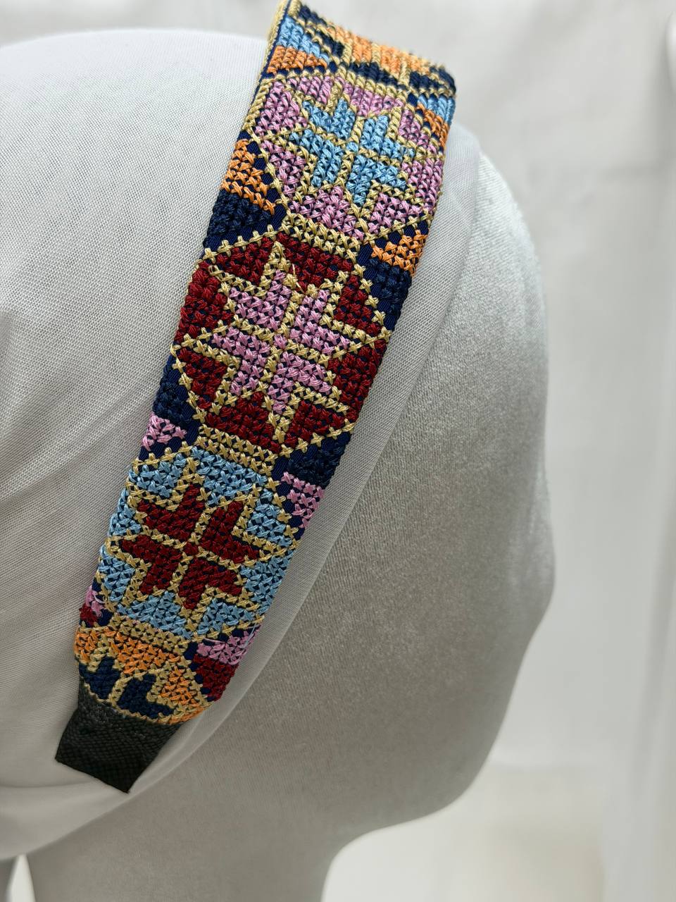Heritage Bloom Embroidered Headband