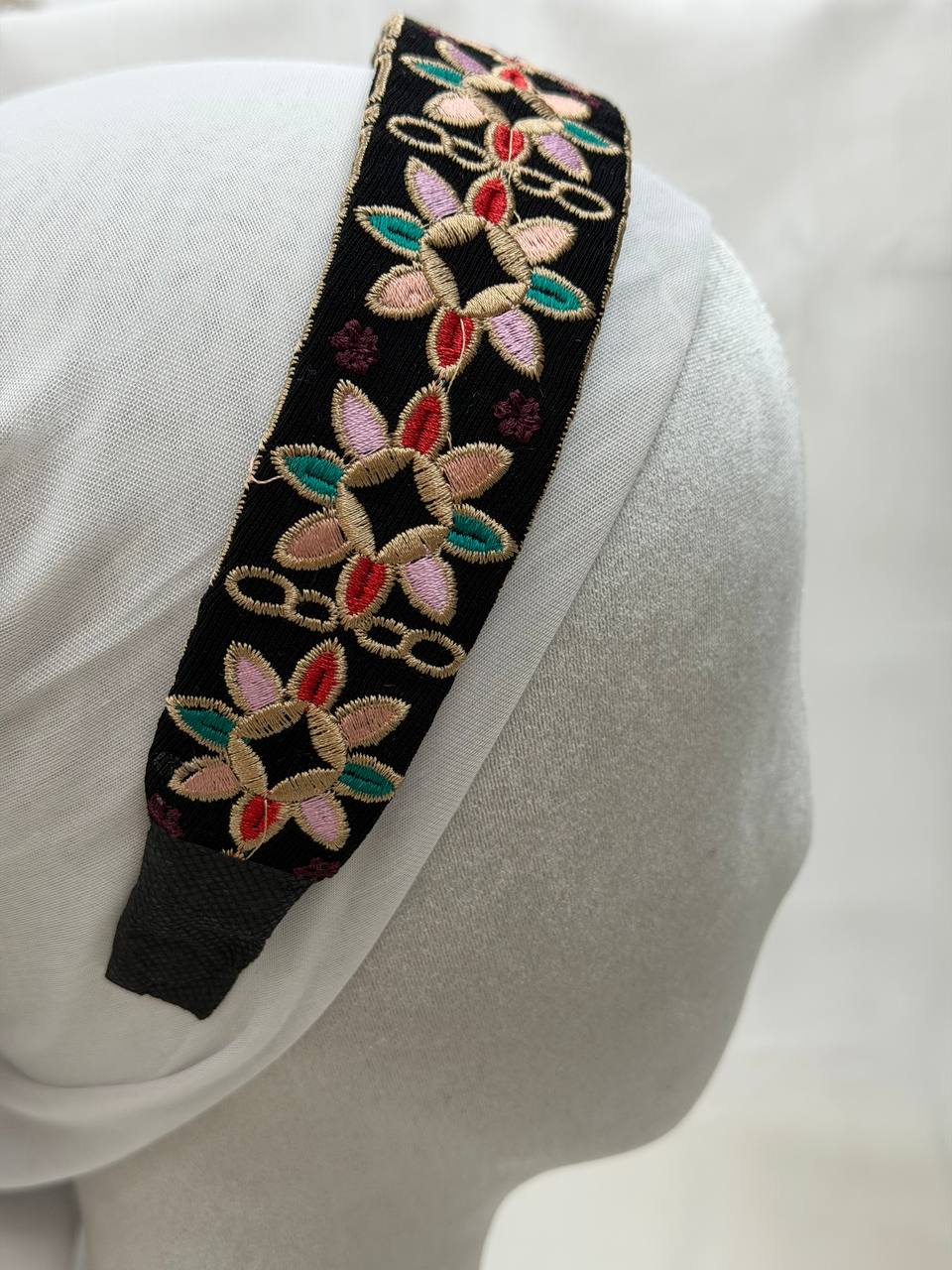 Heritage Bloom Embroidered Headband