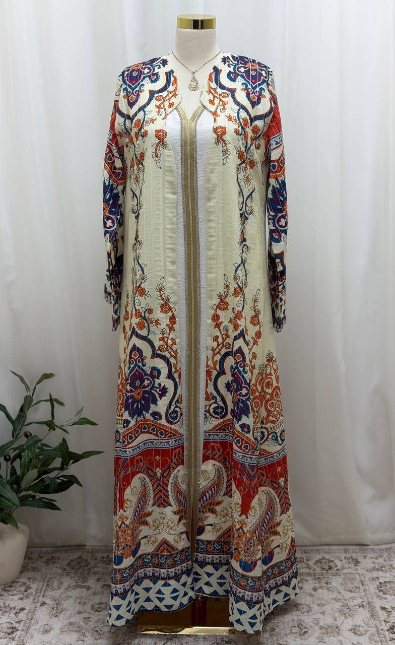 Layali Mosaic Abaya Set