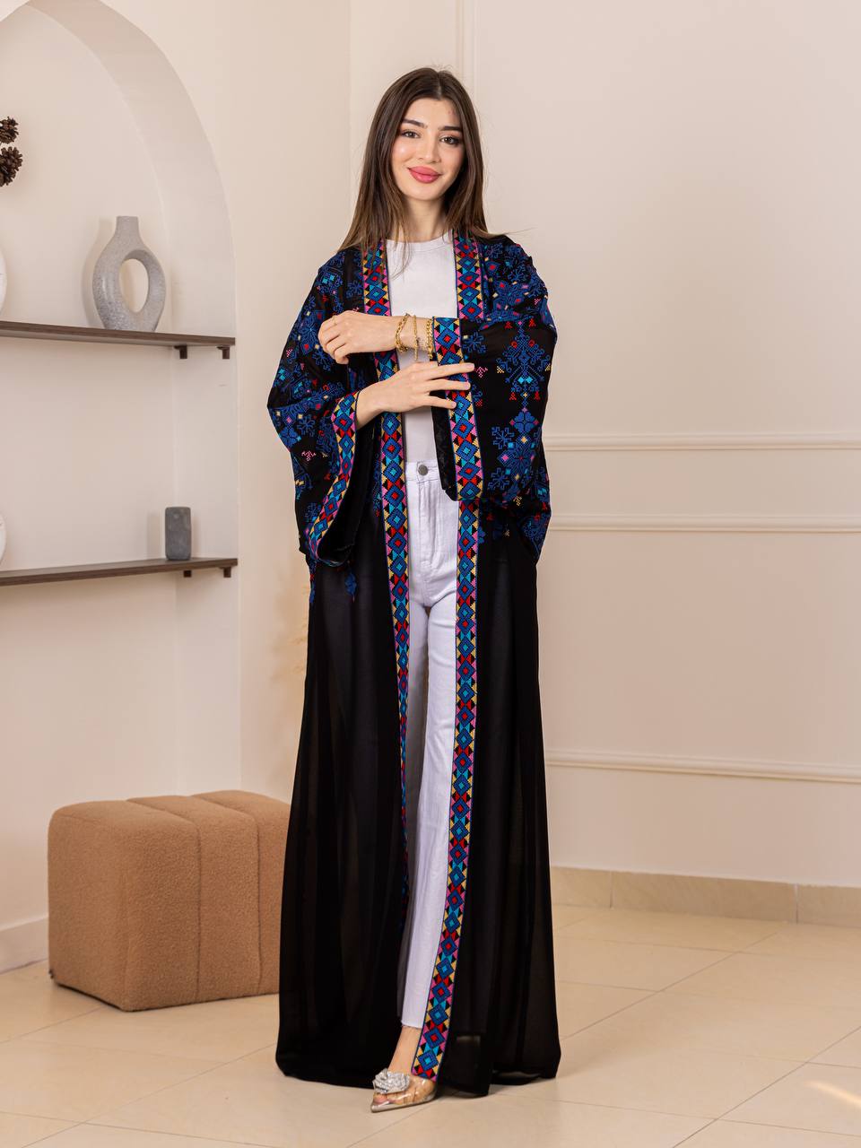 Layan Embroidered Heritage Bisht