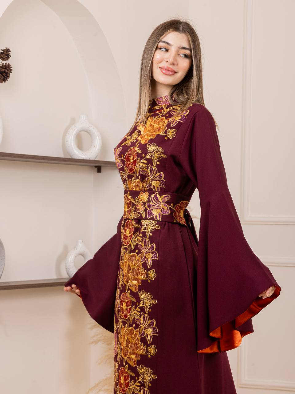 Jumana Embroidered Maxi Dress