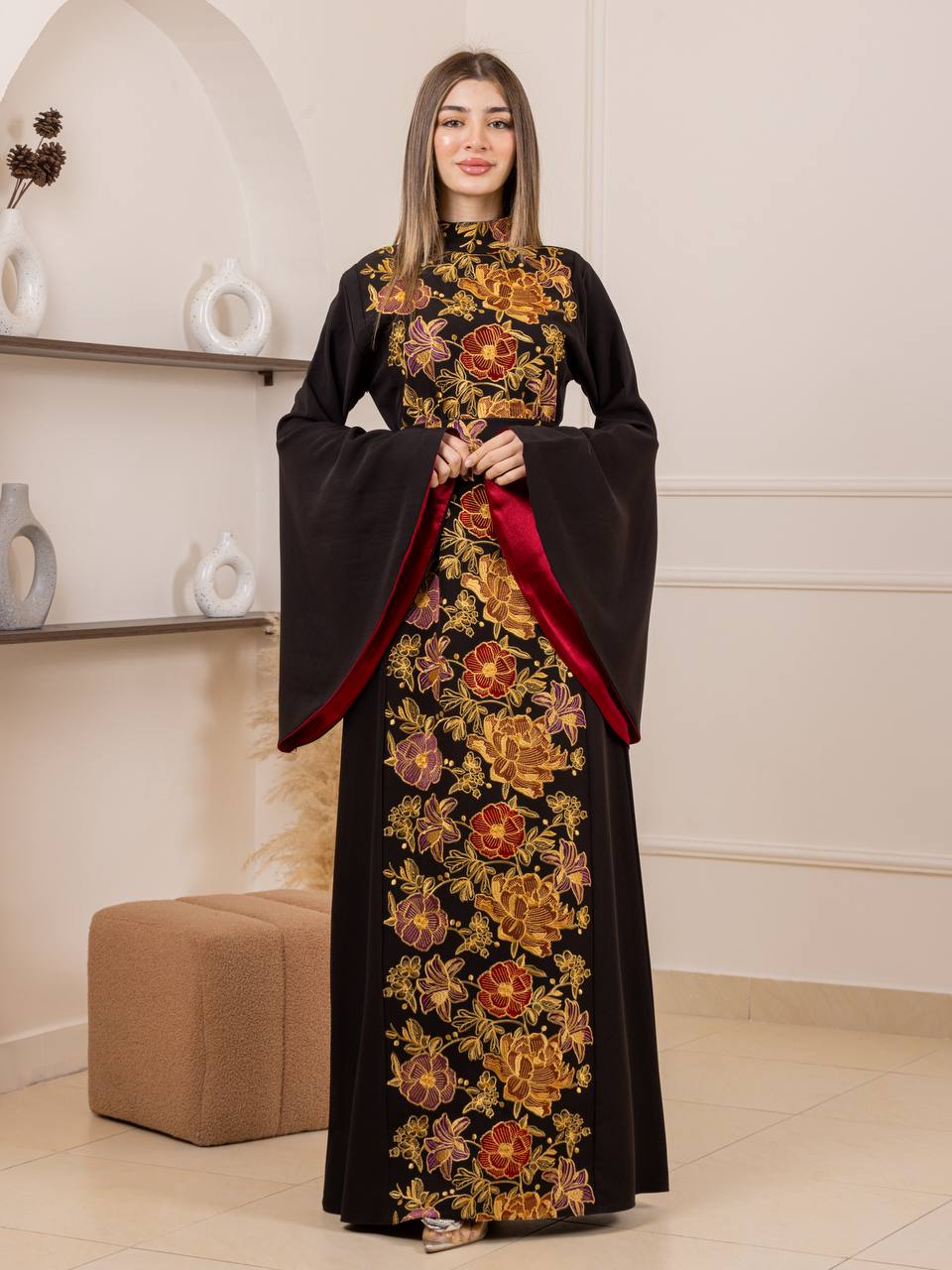 Jumana Embroidered Maxi Dress