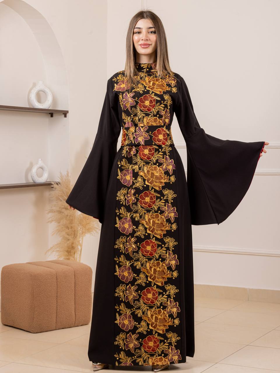 Jumana Embroidered Maxi Dress