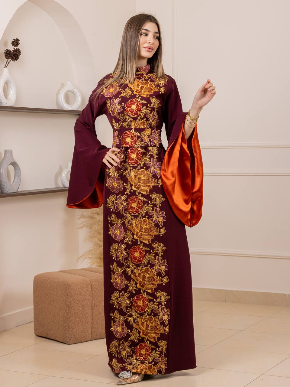 Jumana Embroidered Maxi Dress