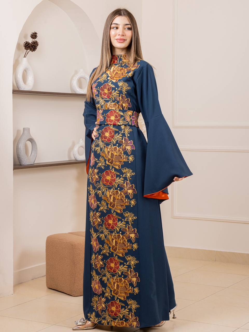 Jumana Embroidered Maxi Dress