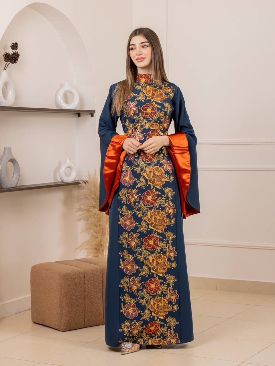 Jumana Embroidered Maxi Dress