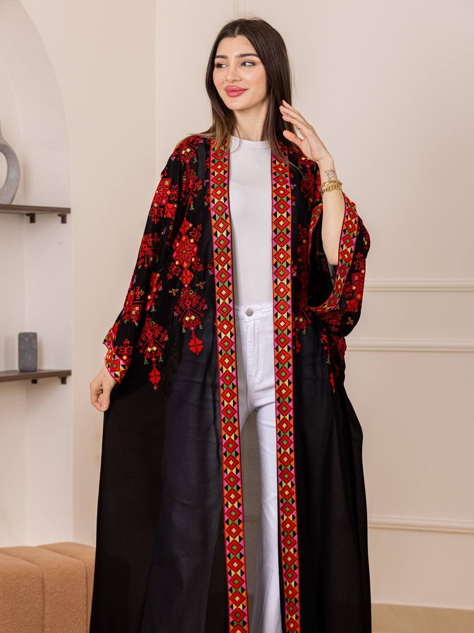 Layan Embroidered Heritage Bisht