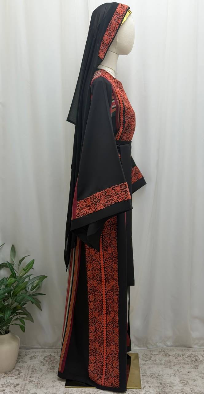 Thobe Qutouf Al-Karmel Hand Stitched