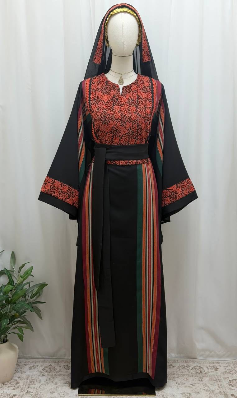 Thobe Qutouf Al-Karmel Hand Stitched