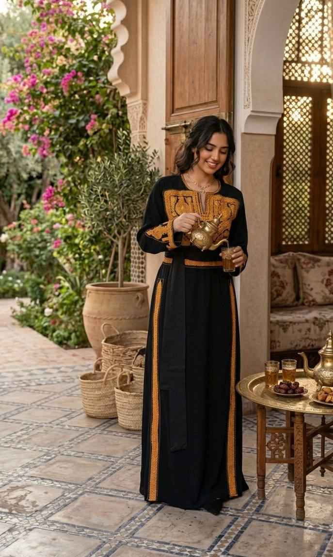 Golden Qaytan Heritage Thobe