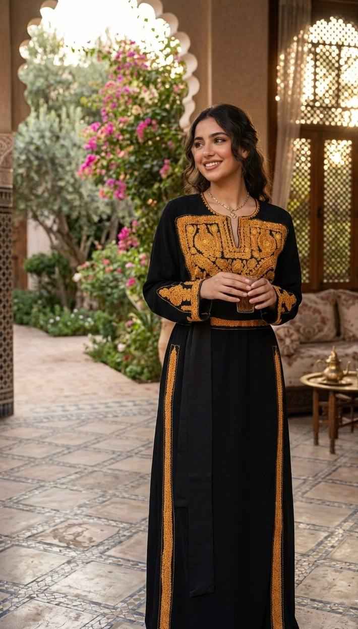 Golden Qaytan Heritage Thobe