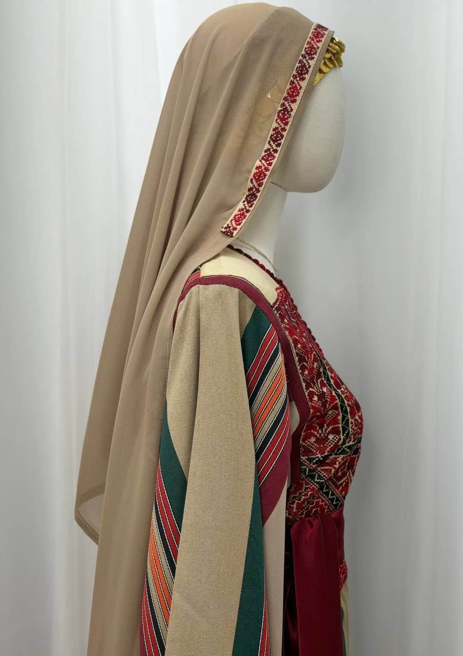 Hand-Embroidered Transferred Majdalawi Thobe