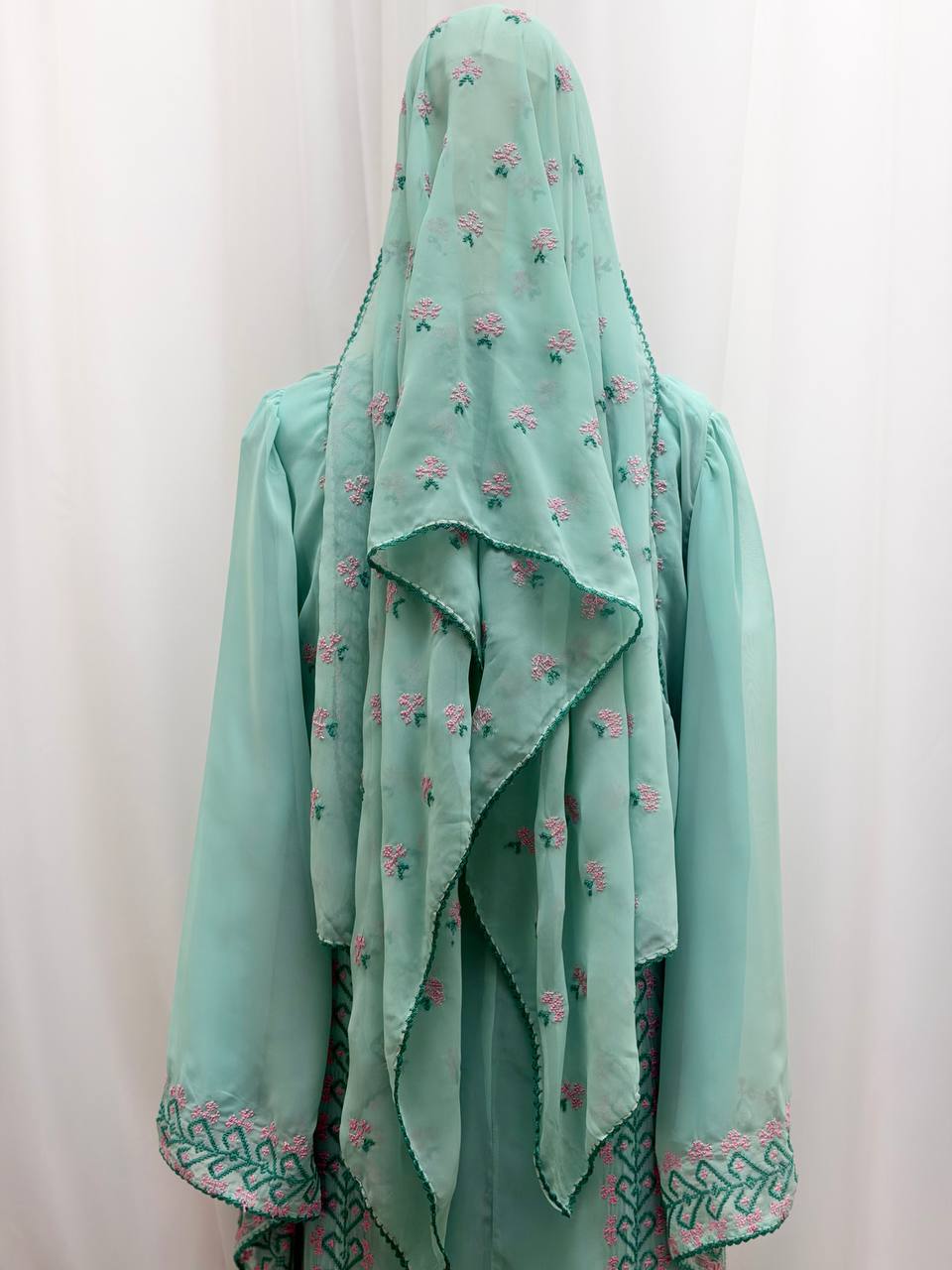 Spring Breeze Hand-Embroidered Maxi Dress