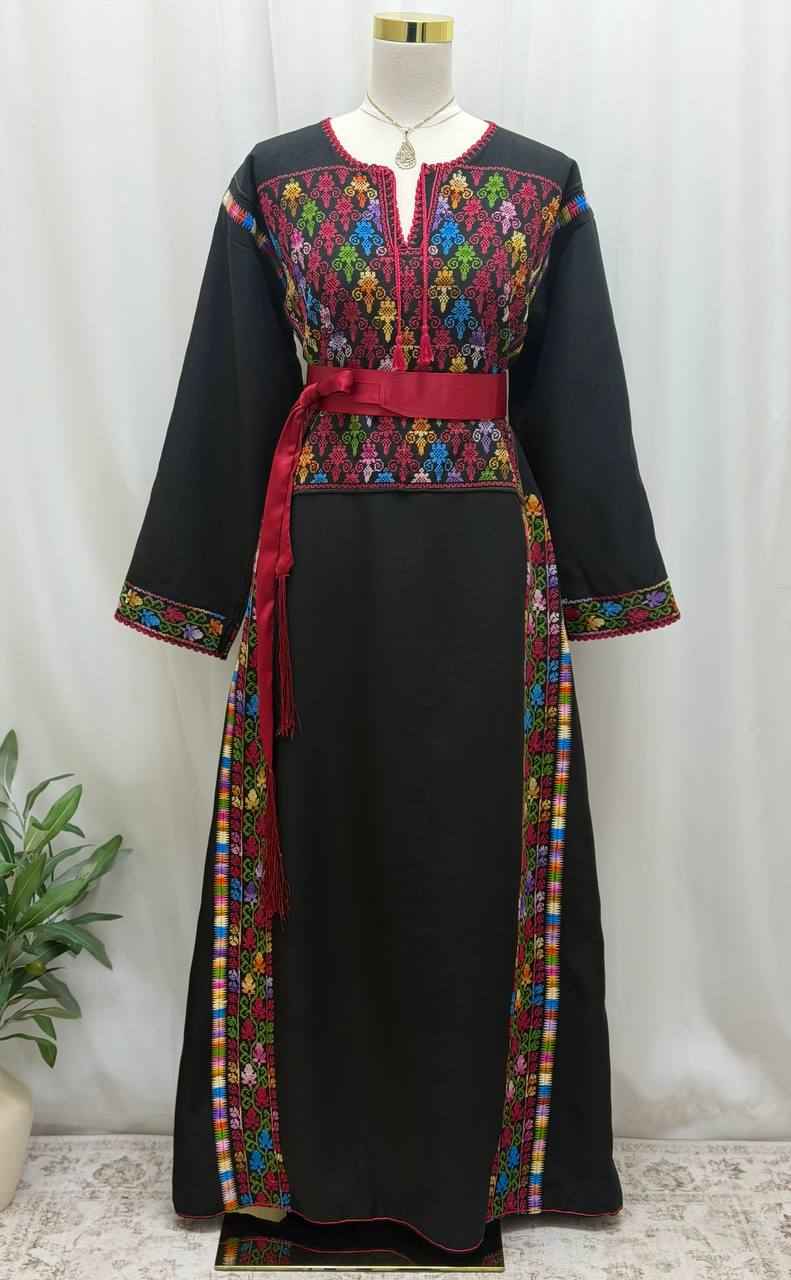 Thobe Alzytona | Heritage Rainbow Hand-Embroidered Thobe