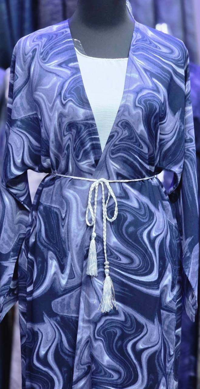 Rania Marble Collection – Dubai Open Abaya Set