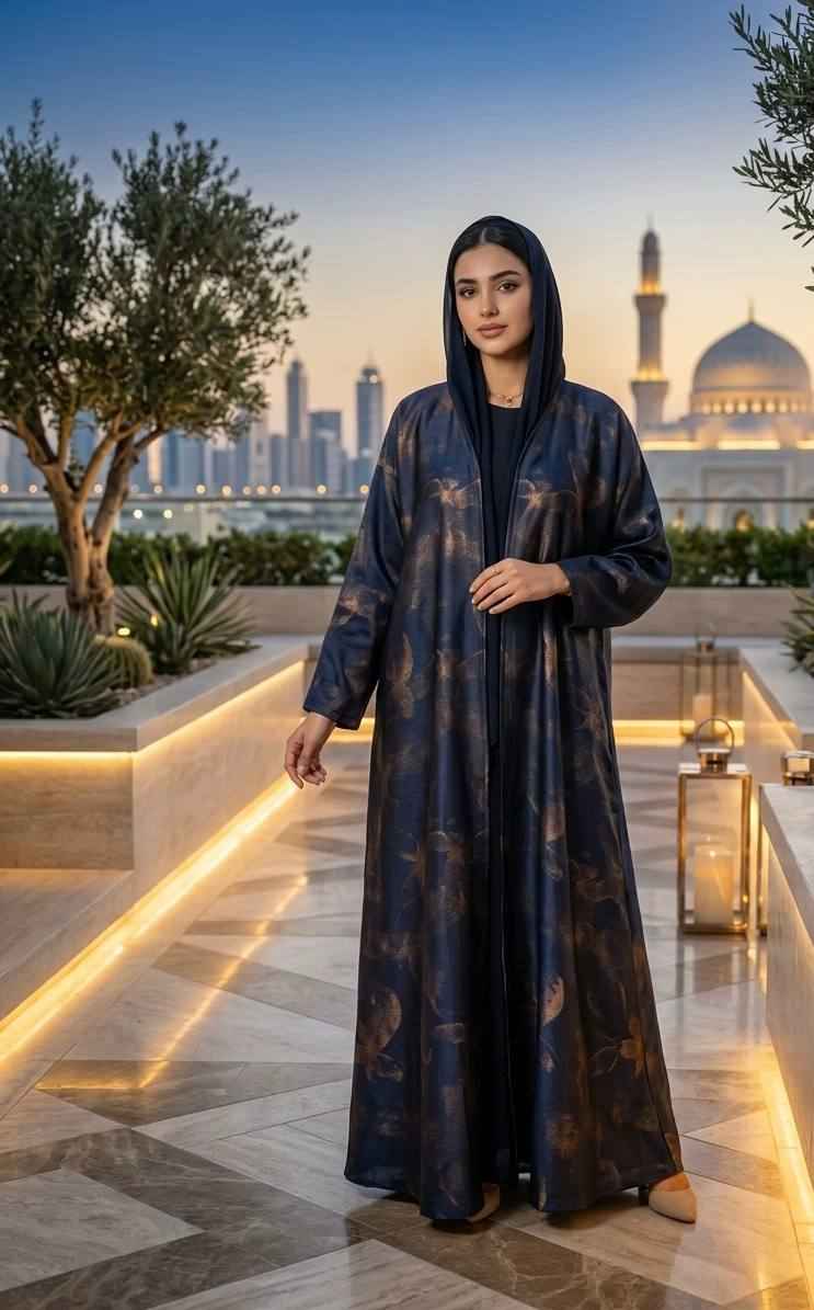 Rimah Printed Zoom Abaya