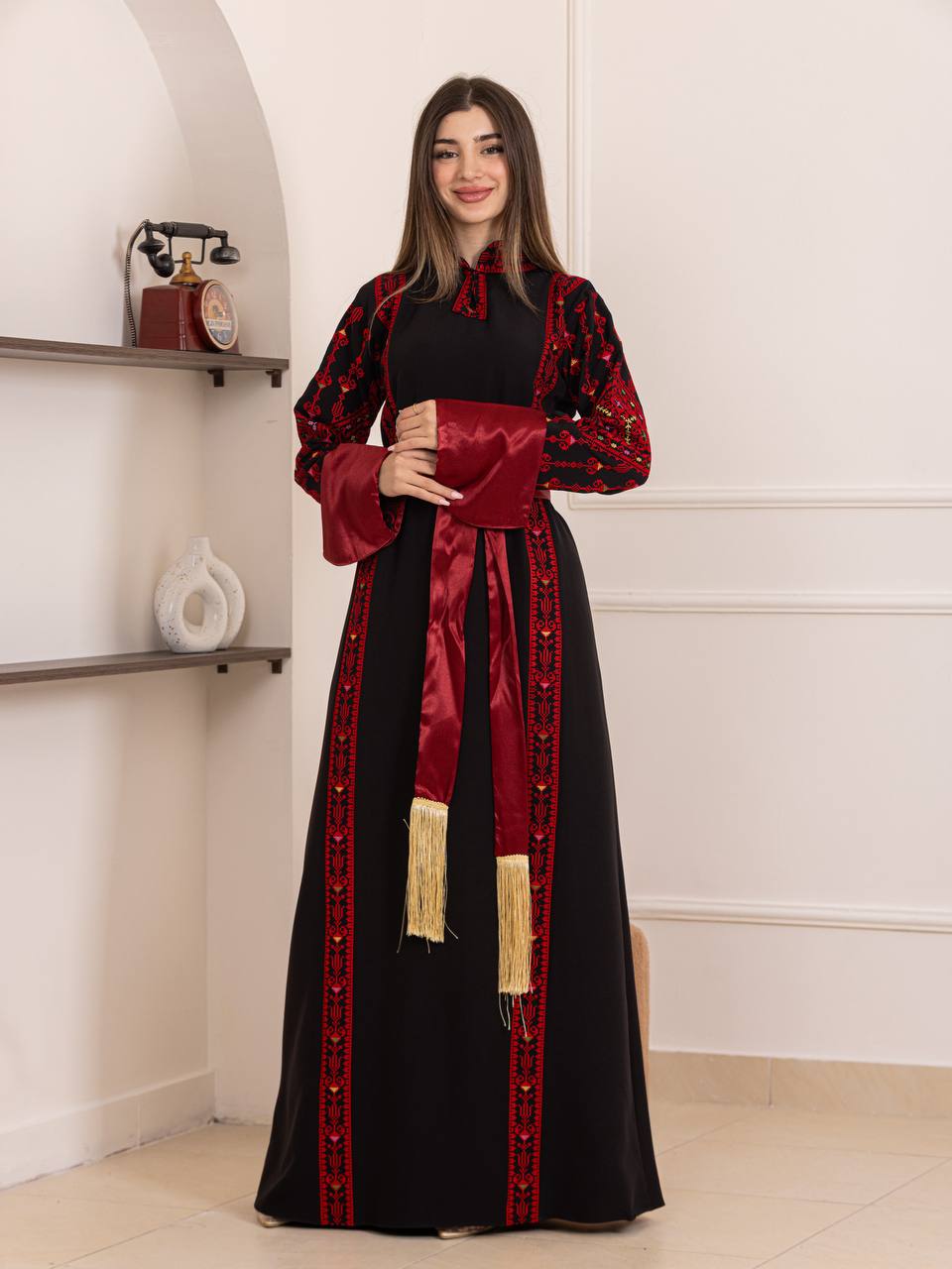 Thuraya Palestinian Embroidered Thobe