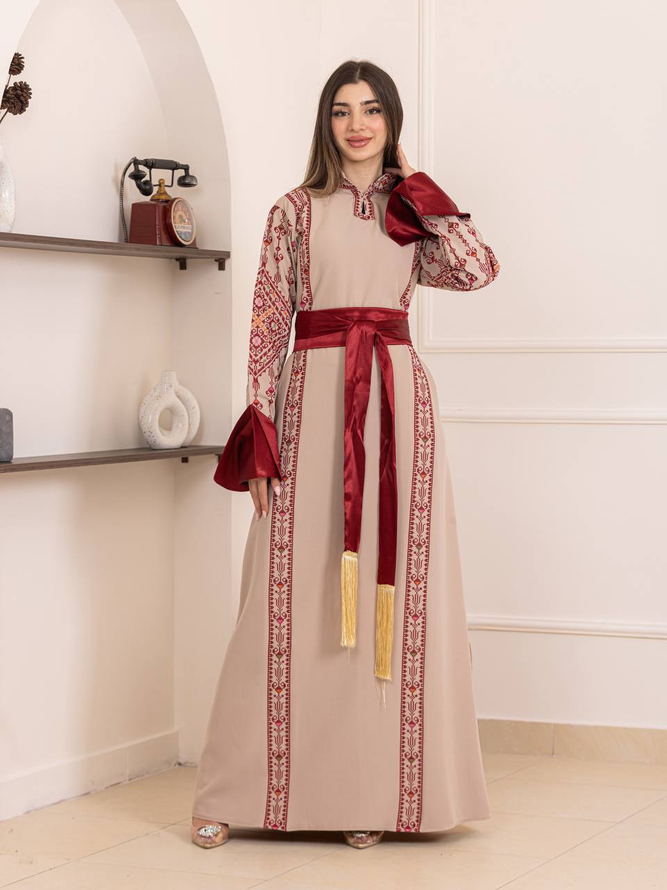 Thuraya Palestinian Embroidered Thobe