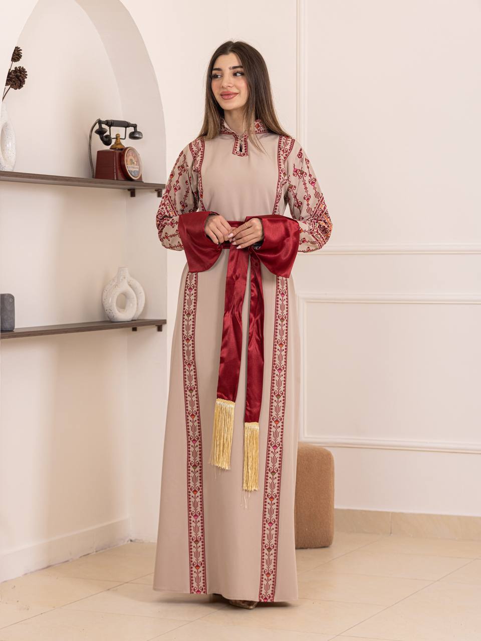 Thuraya Palestinian Embroidered Thobe
